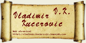 Vladimir Kućerović vizit kartica